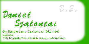 daniel szalontai business card